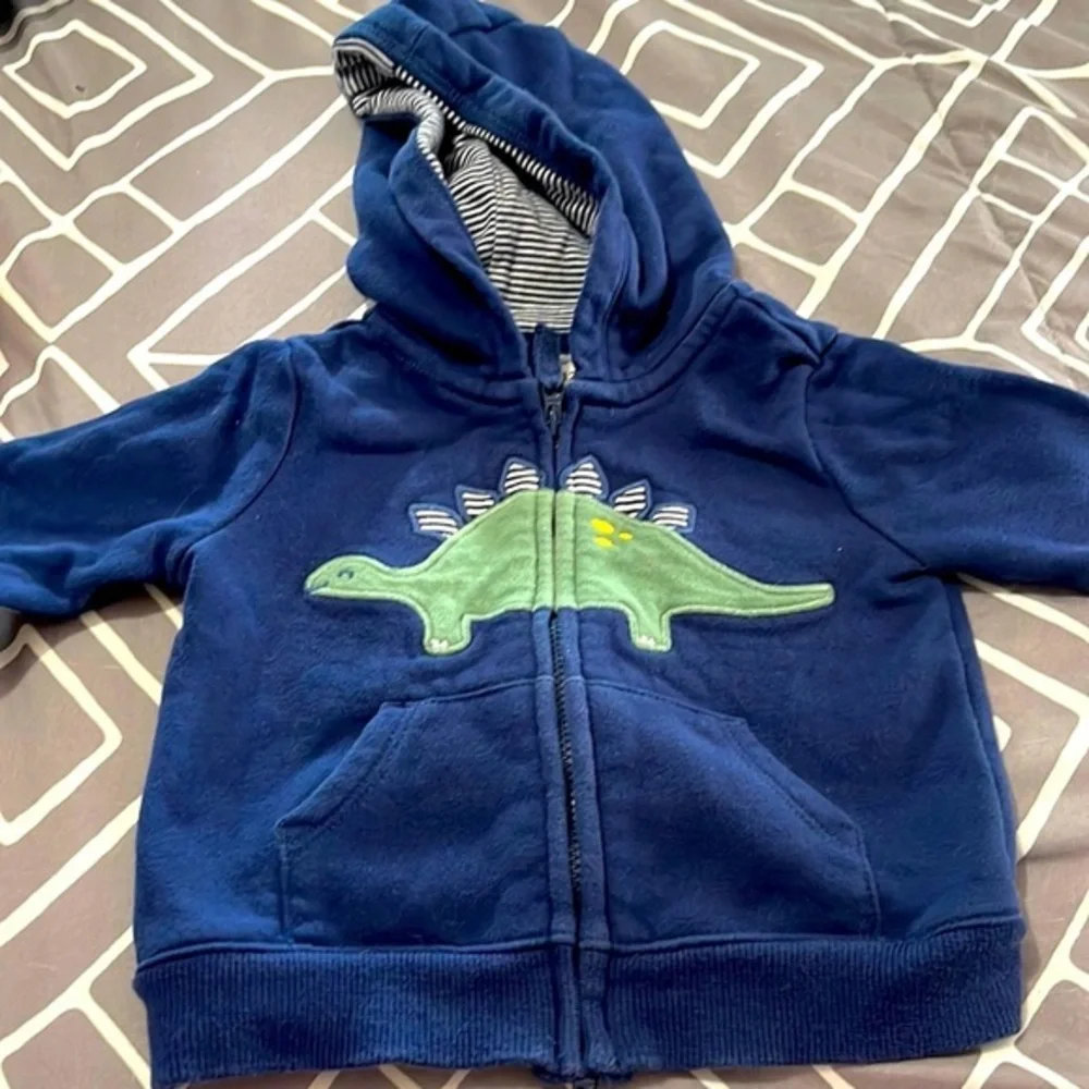 Carters baby boy 12 months Hoodie Dinosaur